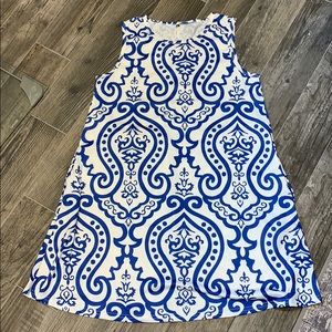Dress (White & Blue)